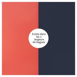 Vinyle de bague reversible les Georgettes corail / marine métallisé