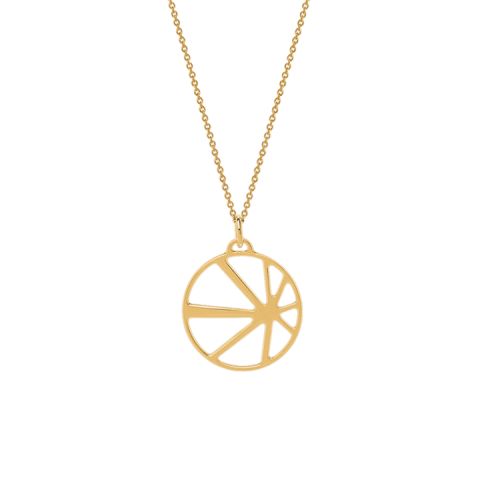 Collier femme Les Georgettes finition Or jaune motif solaire