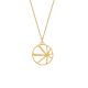 Collier femme Les Georgettes finition Or jaune motif solaire