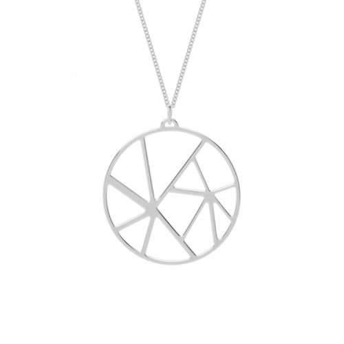 Collier femme Les Georgettes finition Argent motif solaire