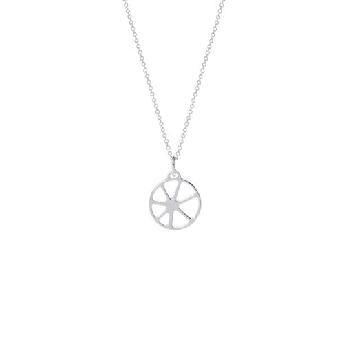 Collier femme Les Georgettes finition Argent motif solaire
