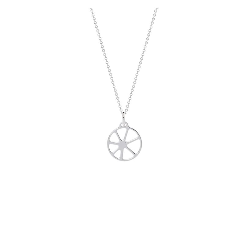 Collier femme Les Georgettes finition Argent motif solaire