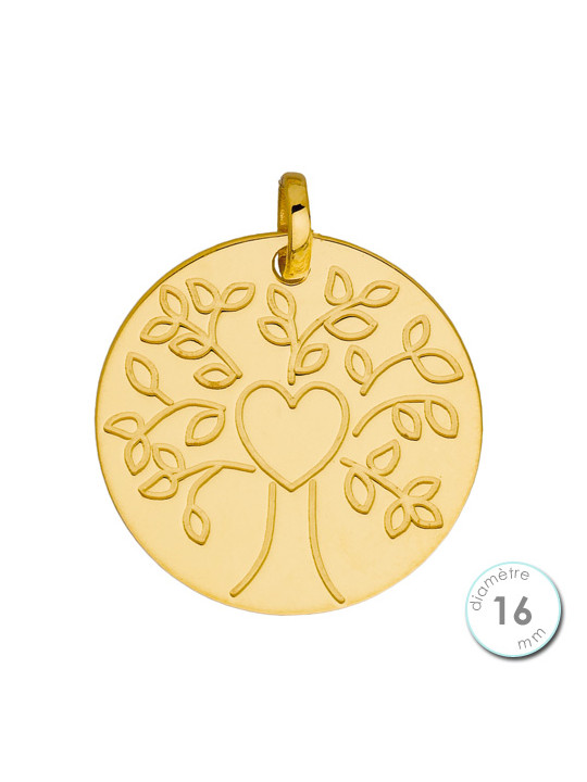 Pendentif Or jaune arbre de vie