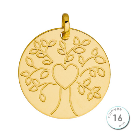 Pendentif Or jaune arbre de vie