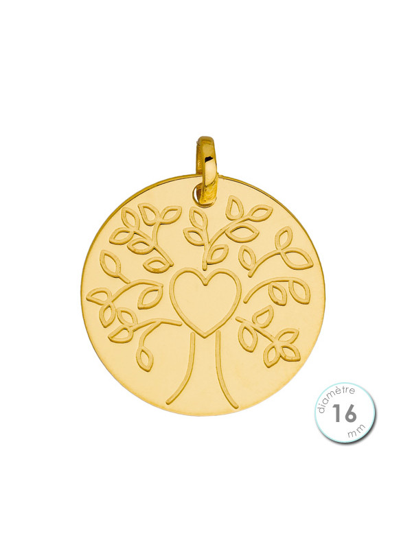Pendentif Or jaune arbre de vie