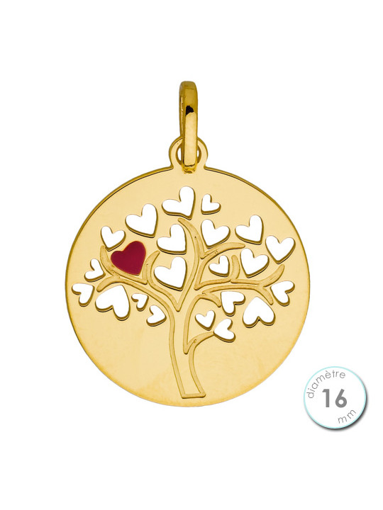 Pendentif Or jaune arbre de vie ajouré