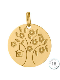Pendentif Or jaune arbre de vie