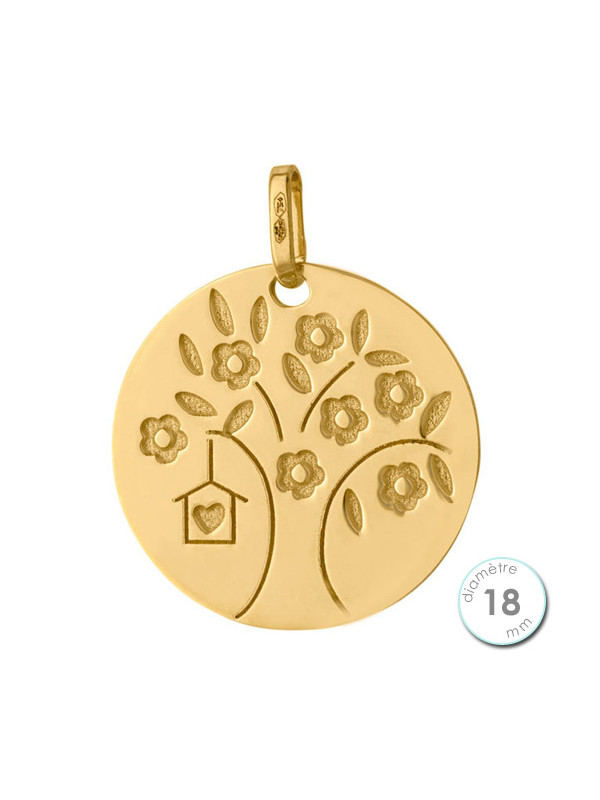 Pendentif Or jaune arbre de vie