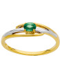 Bague 2 Ors et Emeraude
