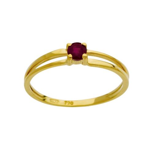 Bague Or jaune et rubis