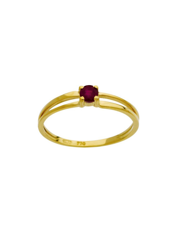Bague Or jaune, rubis et Diamant