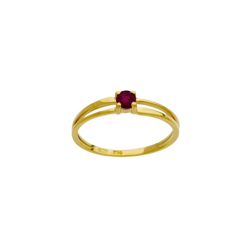 Bague Or jaune, rubis et Diamant