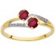 Bague Or jaune, rubis et Diamant