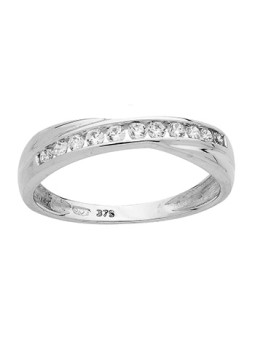 Bague Or blanc et oxydes