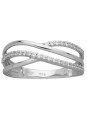Bague Or blanc et oxydes