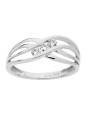 Bague Or blanc et oxydes