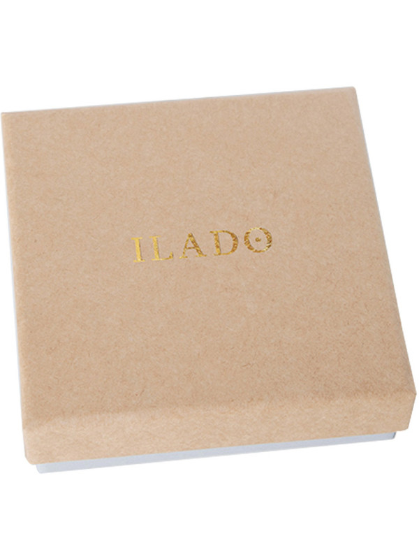 Bola de grossesse Moon Ilado finition Plaqué Or rose et cordon de soie rose