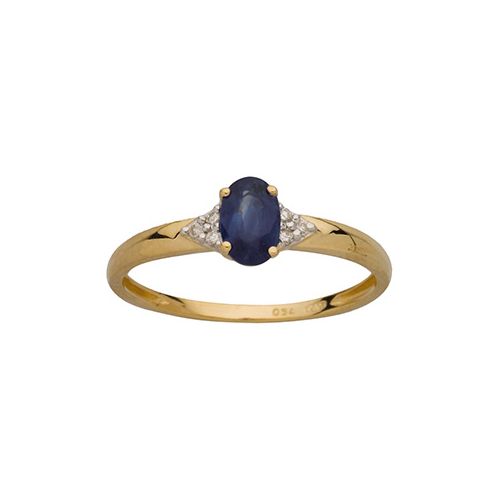 Bague Or jaune, Saphir et Diamants