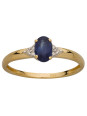 Bague Or jaune, Saphir et Diamants