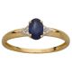 Bague Or jaune, Saphir et Diamants