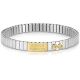 Bracelet extensible Nomination acier et Or soeurs 