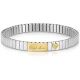 Bracelet extensible Nomination acier et Or maman