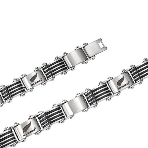 Bracelet homme All Blacks acier