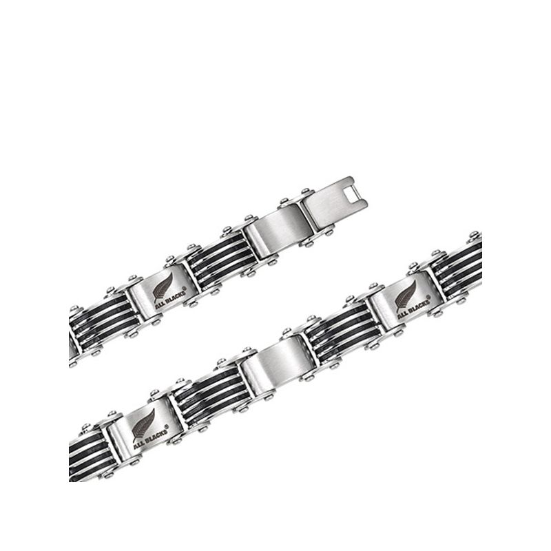 Bracelet homme All Blacks acier