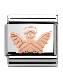 Maillon Nomination classic ange Or rose