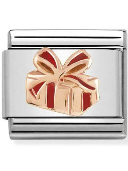 Maillon Nomination classic sapin Or rose