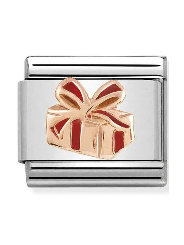 Maillon Nomination classic sapin Or rose