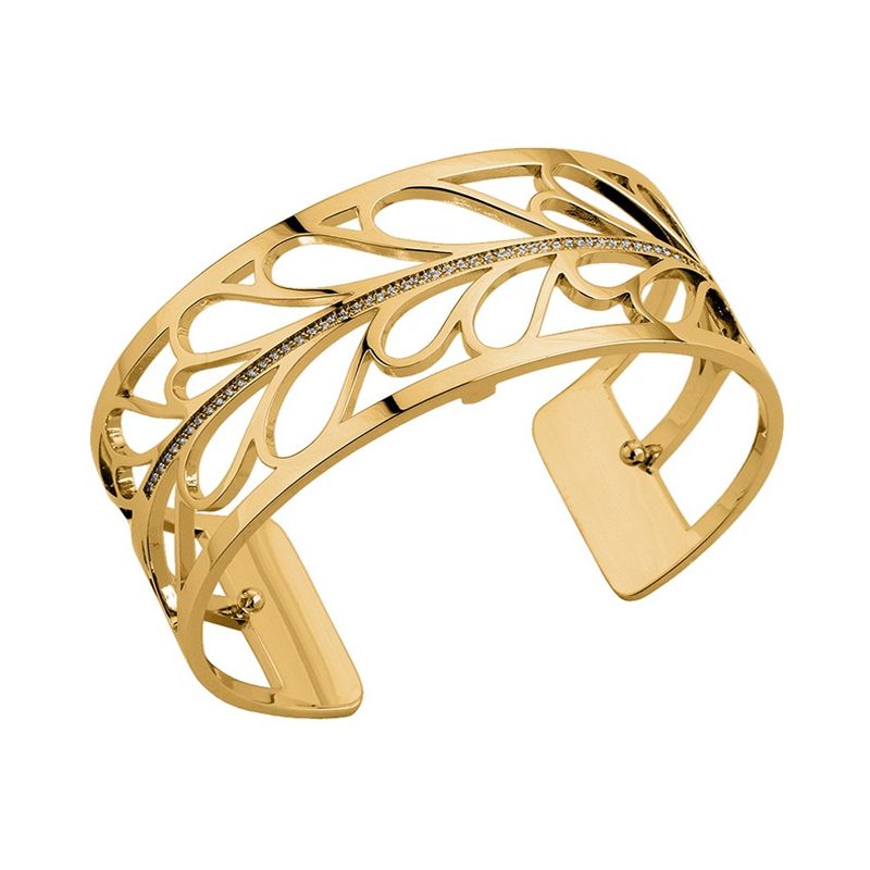 Bracelet manchette Les Georgettes précieuses motif fontaine finition Or jaune médium