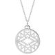Collier femme Les Georgettes précieuses finition Argent motif sioux diamètre 25 mm