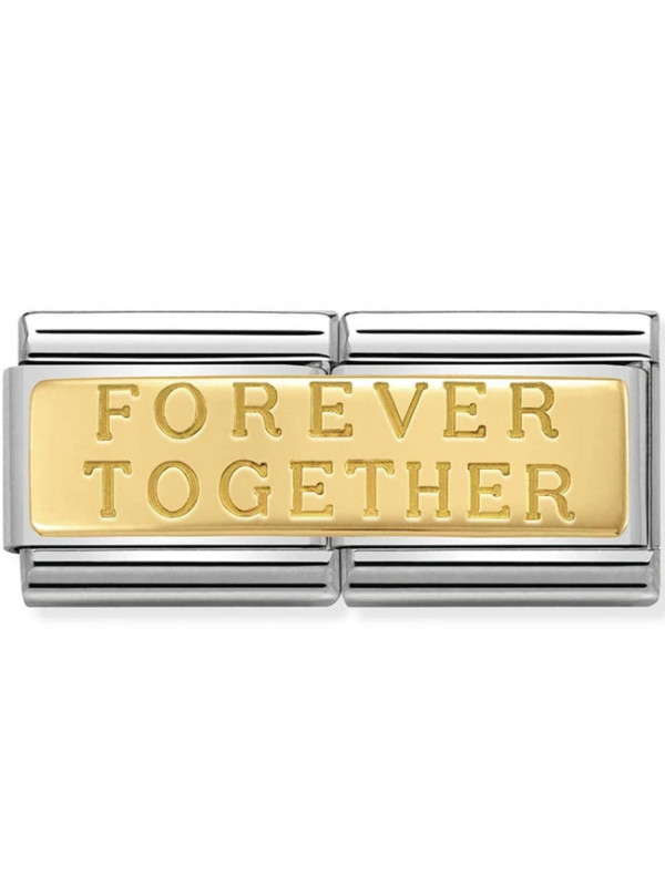 Maillon Nomination classic double Or jaune Forever Together