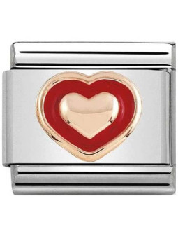 Maillon Nomination classic coeur Or rose