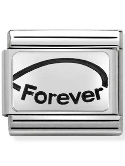 Maillon Nomination classic Forever en Argent