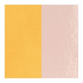 Cuir reversible les Georgettes Rose clair vernis / citron