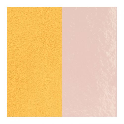 Cuir reversible les Georgettes Rose clair vernis / citron