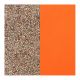 Cuir reversible les Georgettes paillettes multicolores / tangerine