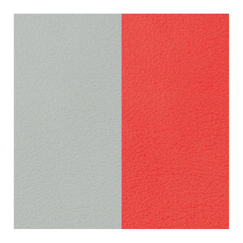 Cuir reversible les Georgettes nuage / coquelicot