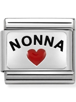 Maillon Nomination classic Argent coeur nonna