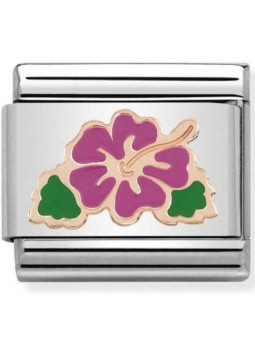 Maillon Nomination classic hibiscus