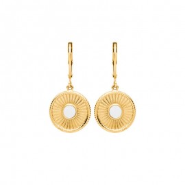 Boucles d'oreille Saunier Talisman en Plaqué Or