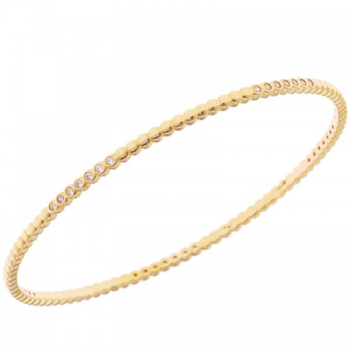 Bracelet Jonc Nuée, Plaqué Or