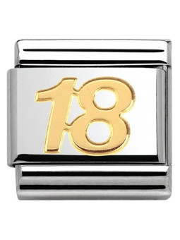 Maillon Nomination classic nombre dix-huit