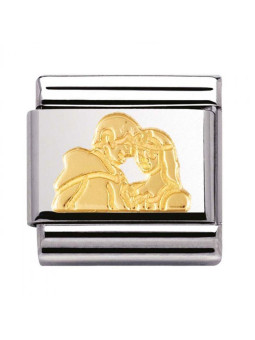 Maillon Nomination classic prince et princesse en Or