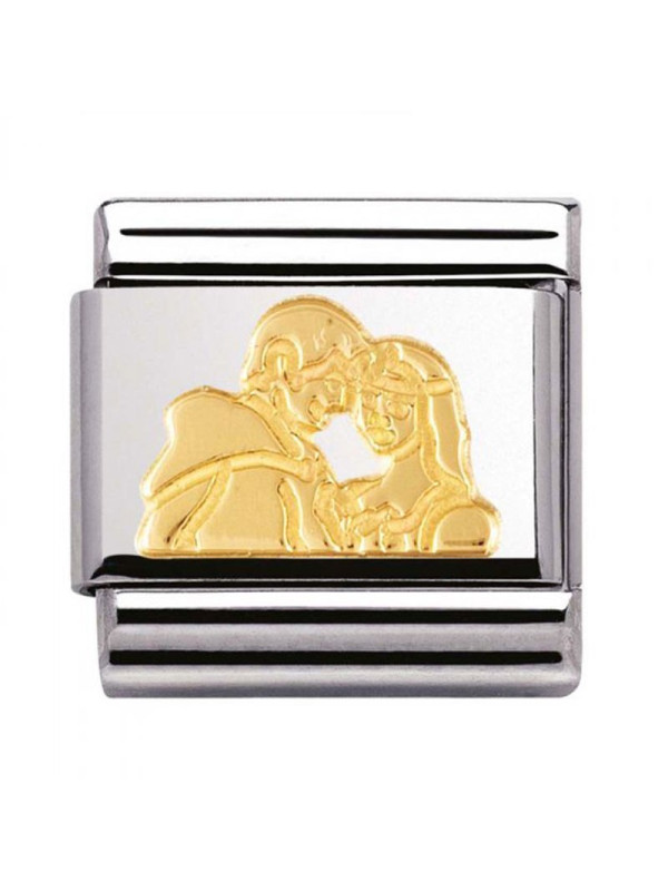 Maillon Nomination classic prince et princesse en Or