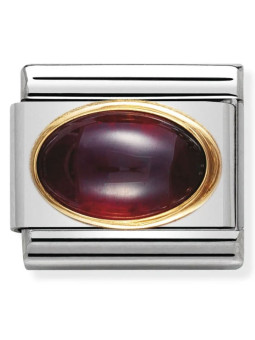 Maillon Nomination classic Birthstone Janvier pierre semi-précieuse ovale