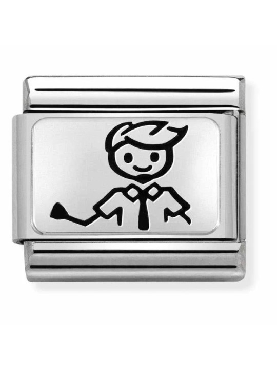 Maillon Nomination classic Famille Papa en Argent