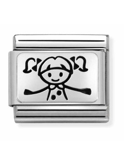 Maillon Nomination classic Famille Petite fille en Argent